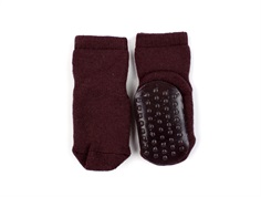 MP grape skin socks wool with rubber soles
